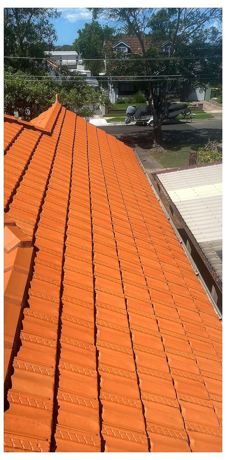 Roof after cleaning